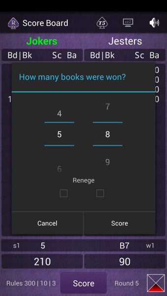 Image 2 for RenegeAid Spades Scorekee…