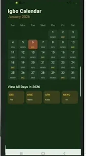 Image 0 for Igbo Market Days 2026