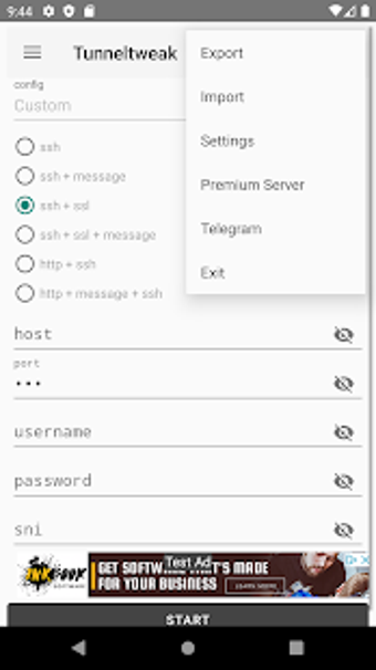 Image 3 for Tunneltweak - Free SSH/Pr…
