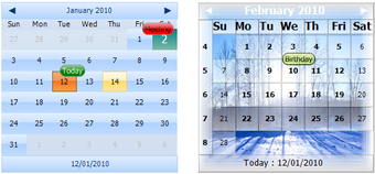 Image 0 for TMS TAdvSmoothCalendar(De…