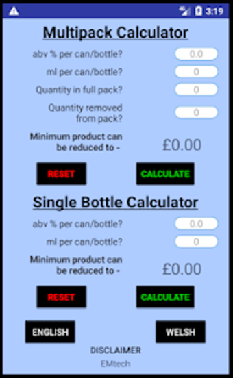Imagen 0 para MUP Wales Calculator