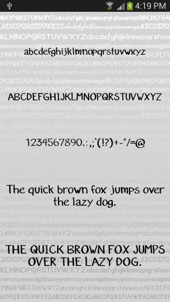 Image 1 for Hand fonts for FlipFont  …