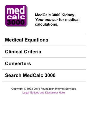 Imagen 0 para MedCalc 3000 Kidney