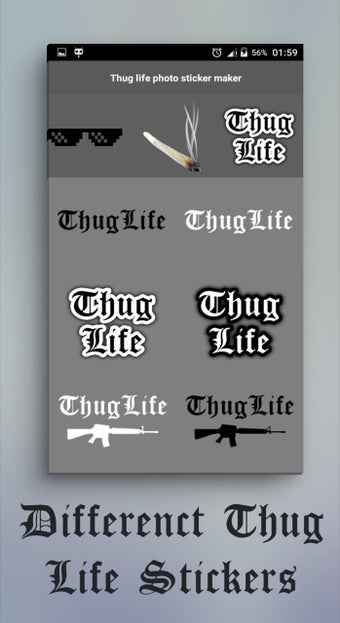 Image 1 for Thug life photo sticker m…