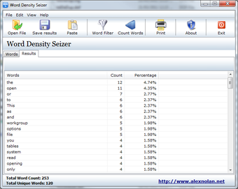 Imagen 0 para Word Density Seizer