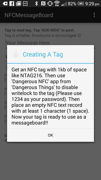 Image 0 for NFC Message Board
