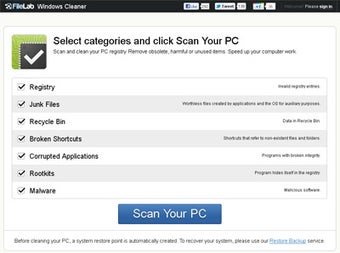 Image 0 for FileLab Windows Cleaner