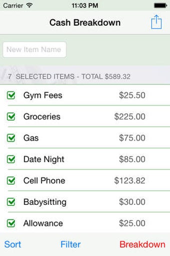 Image 0 for Cash Breakdown