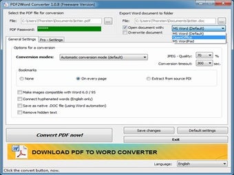 Image 0 for PDF to Word Converter