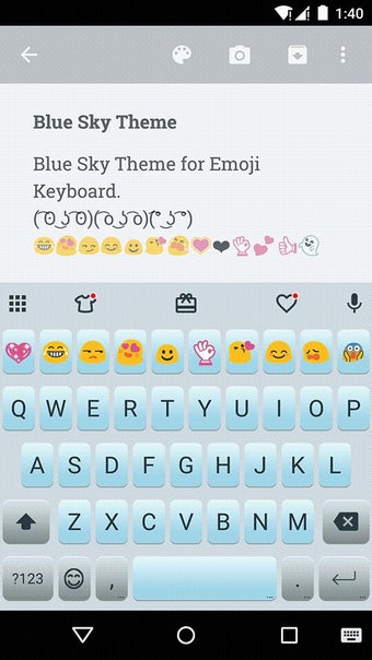Imagen 0 para Blue Sky Emoji Keyboard T…