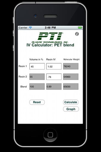 Image 0 for PET Blend Calculator