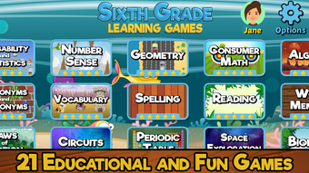 Image 0 for Sixth Grade Learning Game…