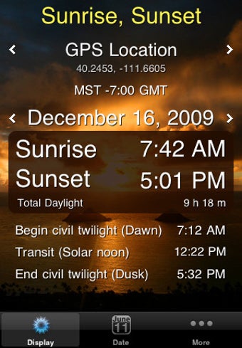 Imagen 0 para Sunrise Sunset Lite