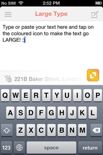 Image 2 for LargeType - full screen t…