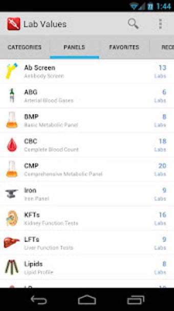 Image 3 for Pocket Lab Values