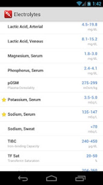 Image 1 for Pocket Lab Values