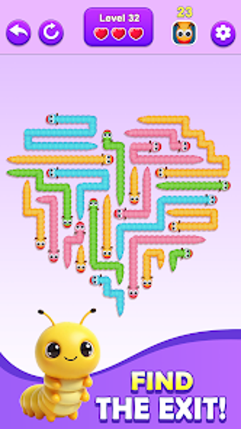 Image 0 for Worm Escape Puzzle