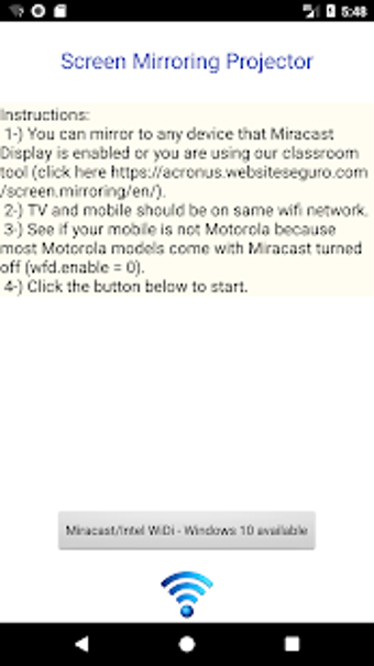 Image 0 for Screen Mirroring Projecto…