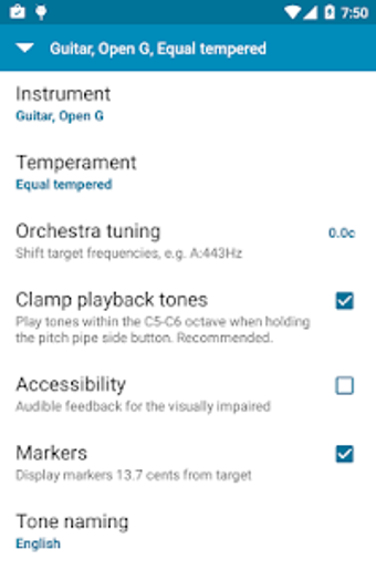 Imagen 2 para Tuner - gStrings