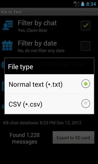 Imagen 3 para Kik to Text [root]