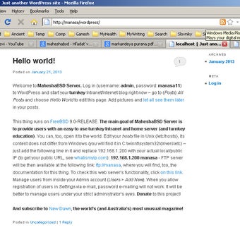 Image 0 for MaheshaBSD Server