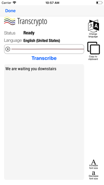 Image 0 for Transcrypto audio transcr…