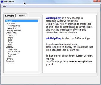 Image 0 for WinHelp Easy