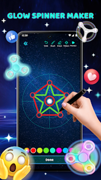 Image 0 for Glow Finger Spinner: Fun …