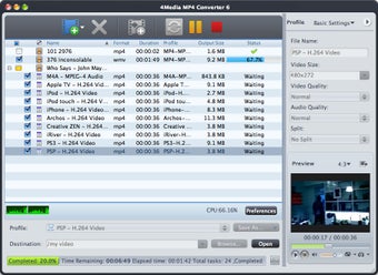 Image 0 for 4Media MP4 Converter