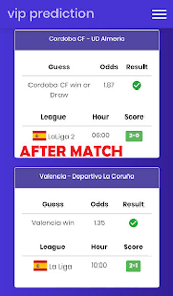 Imagen 0 para VIP Prediction - Football…