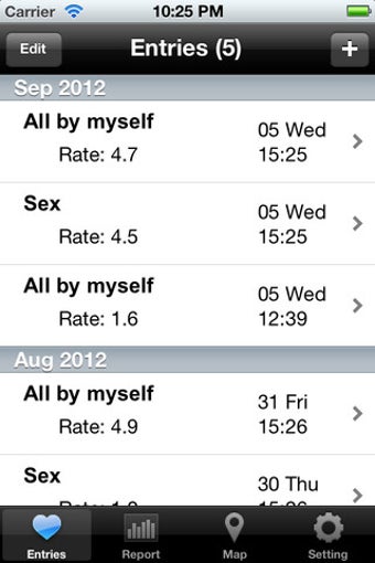 Image 7 for Sexperience - Keep track …