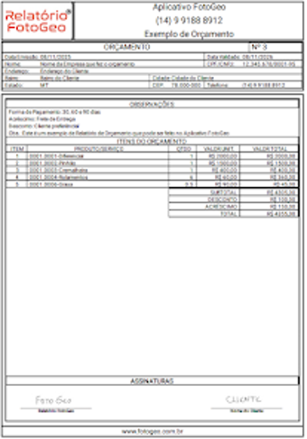 Image 0 for Gerador de Orçamentos PDF