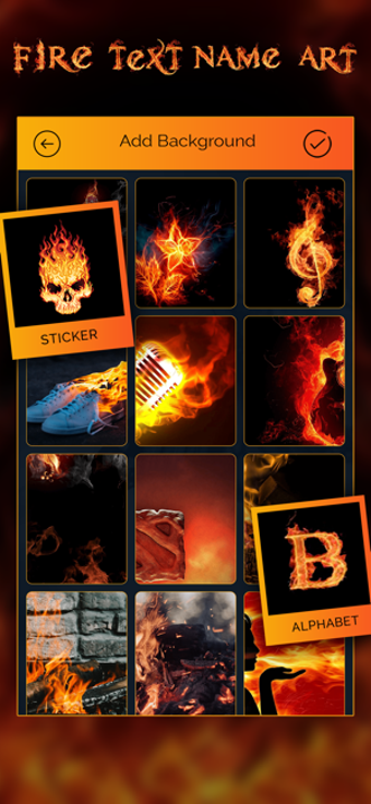 Image 3 for Fire Text Name Art