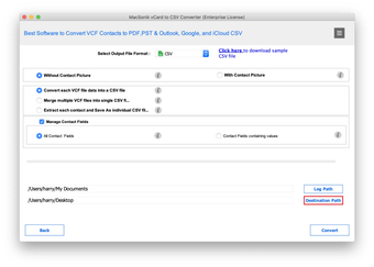 Imagen 0 para MacSonik vCard to CSV Con…