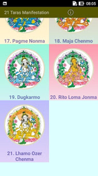Image 1 for 21 Tara Manifestations
