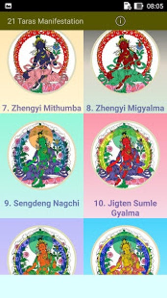 Image 3 for 21 Tara Manifestations