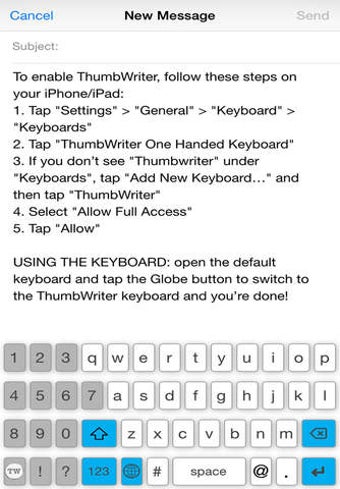 Image 0 for ThumbWriter One Handed Ke…