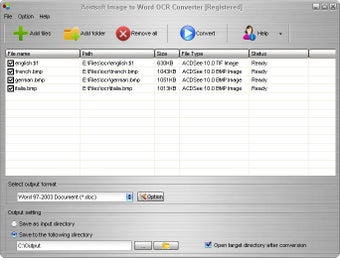 Image 0 for Aostsoft Image to Word OC…