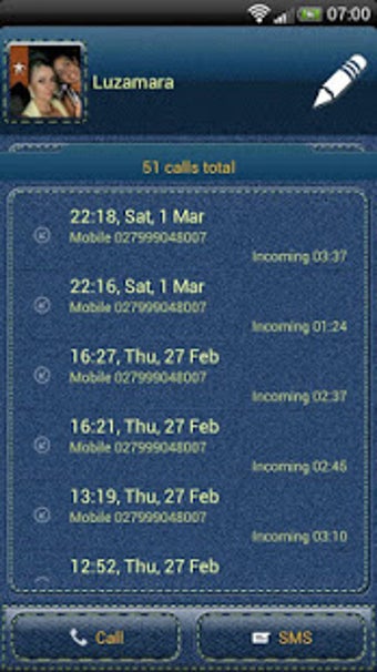 Image 0 for exDialer Denim Theme