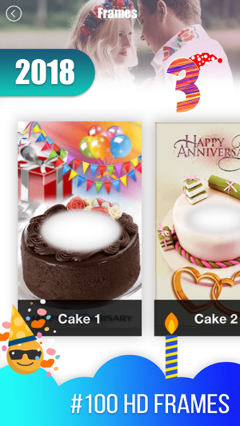 Image 1 for Anniversary Cake Photo Fr…