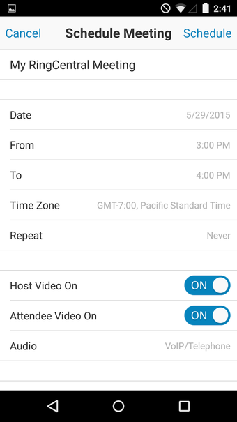 Image 2 for RingCentral Meetings