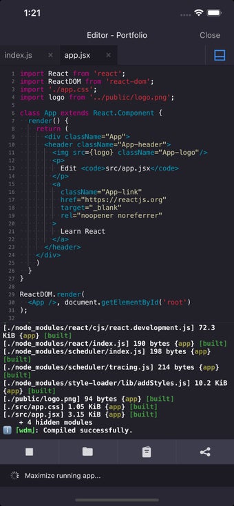 Image 2 for play.js - JavaScript IDE