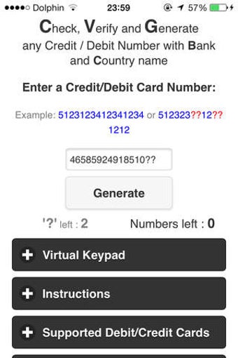 Image 0 for Credit Card Revealer