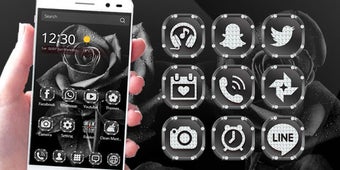 Image 0 for Black Rose Diamond Theme