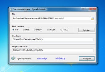 Imagen 0 para Checksums Calculator