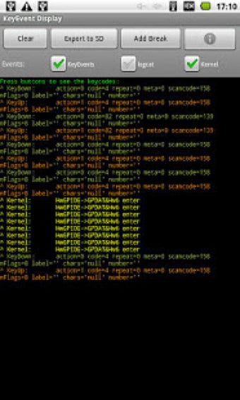 Imagen 2 para KeyEvent Display