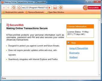 Image 0 for K7 SecureWeb