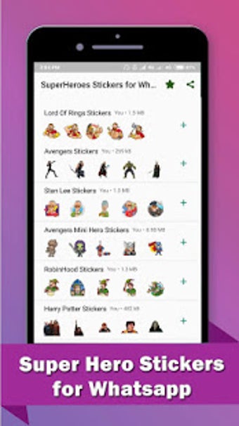 Imagen 1 para WAStickerApps - Superhero…