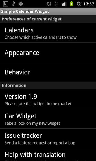 Image 2 for Simple Calendar Widget