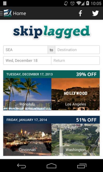 Imagen 3 para Skiplagged = Cheap Flight…